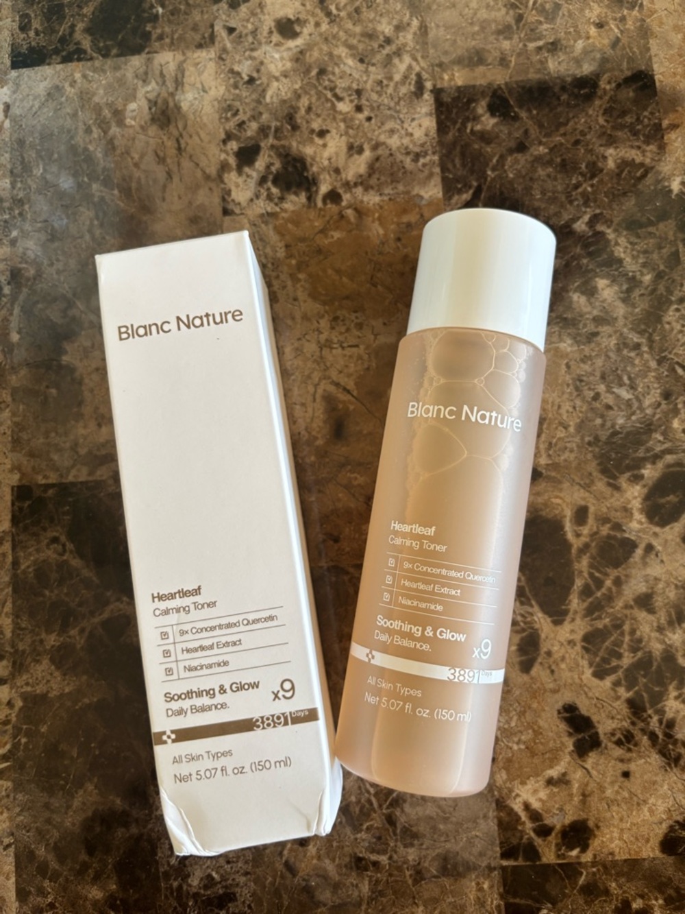 Blanc Nature Heartleaf Calming Toner 5.07 fl oz Skincare Face Exp 11/28 New